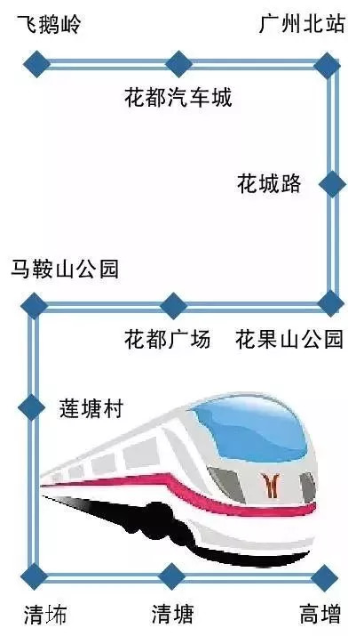 广州地铁9号线全线概览图