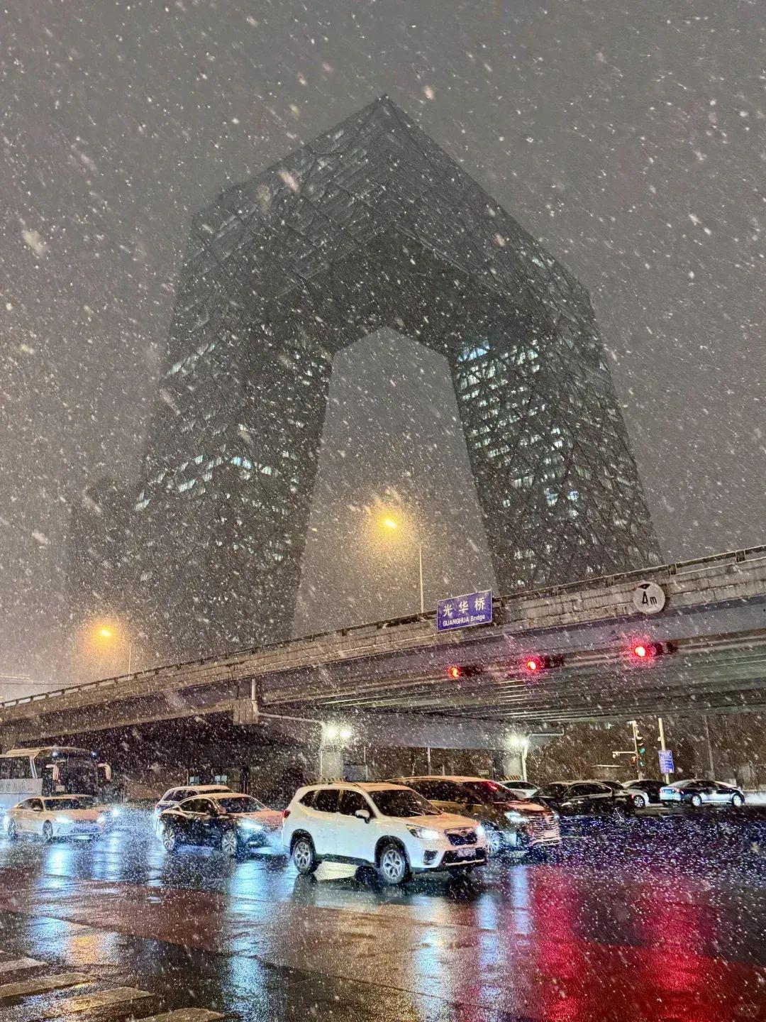 北京竟然下雪了